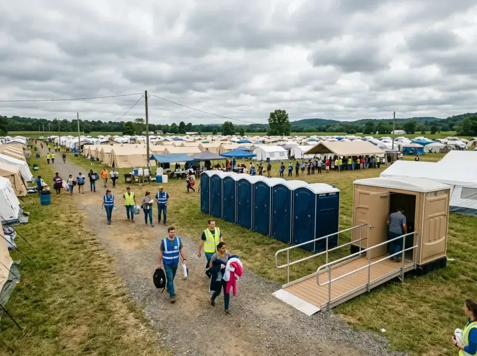 disaster-relief-camp-restrooms-010 — frequently asked questions, Dumpster & Portable Bathrooms Rental in Woodlawn Beach, FL